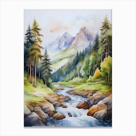 mountain forest landscape.5 Canvas Print