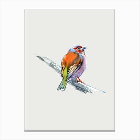 Watercolor Bird Canvas Print