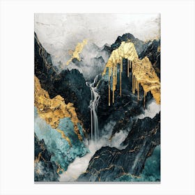 Sierra Madre Elegance Marble Fluidity Canvas Print