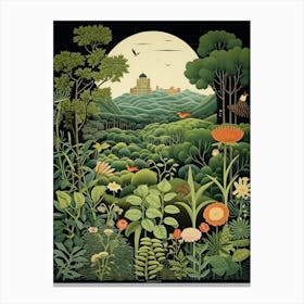 Kairakuen Japan Henri Rousseau S Style Rousseau 2 Canvas Print