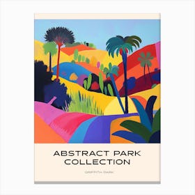 Abstract Park Collection Poster Griffith Park Los Angeles Canvas Print
