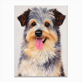 Pumi 2 Watercolour dog Canvas Print