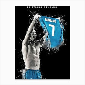 Cristiano Ronaldo Shirt Football Canvas Print