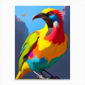 Colorful Bird-Reimagined Canvas Print