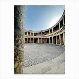 Courtyard Of The Palace Of Granada Canvas Print