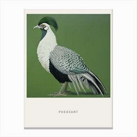 Ohara Koson Inspired Bird Painting Pheasant 7 Poster Canvas Print