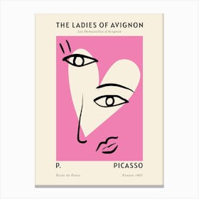 Pink Ladies Of Avignon Canvas Print