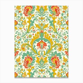 Petals Tango London Fabrics Floral Pattern 5 Canvas Print