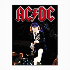 angus young Ac Dc band music 1 Canvas Print