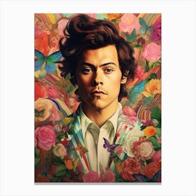Harry Styles Kitsch Portrait 15 Canvas Print