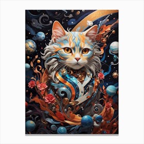 Cat In Space 1 Canvas Print