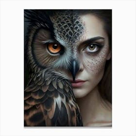 Owl Portrait Canvas Print