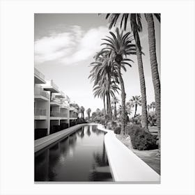 Marbella, Spain, Black And White Old Photo 3 Canvas Print