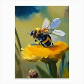Solitary Bee 1 Painting Canvas Print