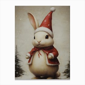 Santa Bunny 5 Canvas Print