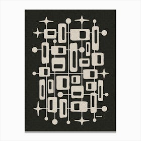 Mid Century Modern Cosmic Abstract Toile