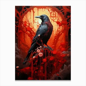 Crow Fantasy Canvas Print