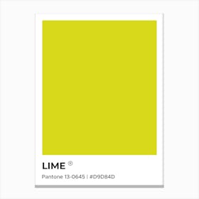 Lime Pantone, cool, green, neon, cute, minimal, modern, wall decor, pantone, aesthetic, colorful, vibes, summers, mood Leinwandbild