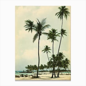 White Beach Boracay Philippines Vintage Canvas Print