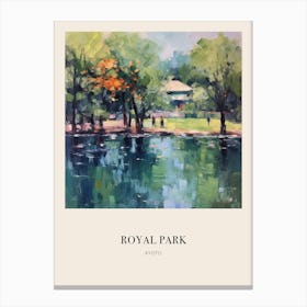 Royal Park Kyoto 4 Vintage Cezanne Inspired Poster Canvas Print