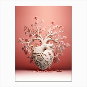 Heart Of Roses Canvas Print