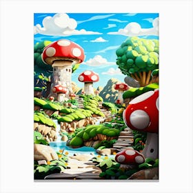 Toad Mario Canvas Print