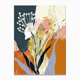 Colourful Flower Illustration Gypsophila 8 Canvas Print
