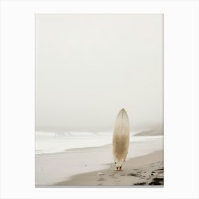 Surfer On The Beach 1 Canvas Print