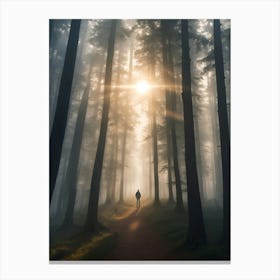 Foggy Forest Canvas Print