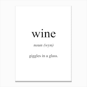 Wine Meaning Canvas Print
