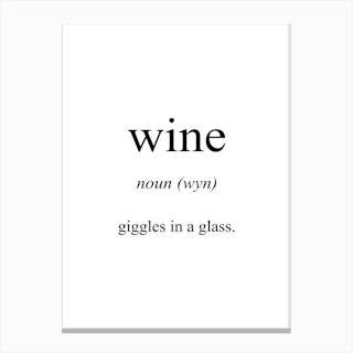 Wine Meaning Canvas Print