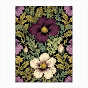 William Morris Floral Wallpaper 3 Canvas Print