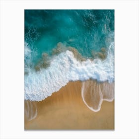 Aerial View Of A Beach 80 Canvas Print