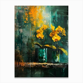 Yellow Orchids 1 Canvas Print