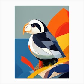 Puffin Pop Matisse Bird Canvas Print