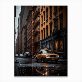 New York City Taxi Cab Canvas Print