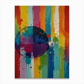 Rainbow Splatter Canvas Print