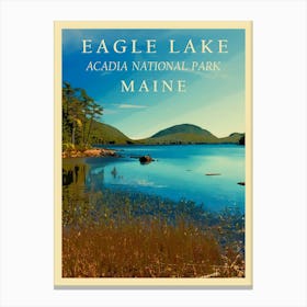 Eagle Lake Acadia National Park Maine Canvas Print