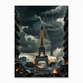 Eiffel Tower In Paris Canvas Print