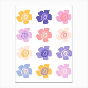 Japanese Flower Composition Canvas Print