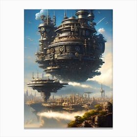 Futuristic City 31 Canvas Print