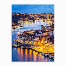 Porto At Dusk Canvas Print