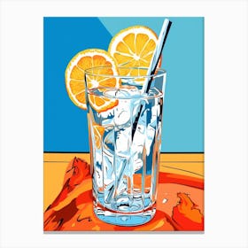 Retro Cocktail Colour Pop 2 Canvas Print