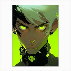 Character With Green Eyes Canvas Print