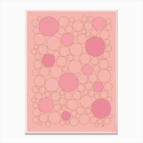 Pink Bubbles Canvas Print