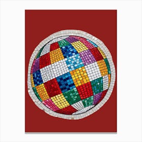 Mosaic Disco Ball 1 Canvas Print