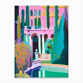 Villa D Este, 1, Italy Abstract Still Life Canvas Print