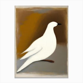 Dove Symbol Abstract Painting Canvas Print