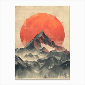 Mountain Range Canvas Print