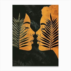 Two Women Kissing 16 Canvas Print